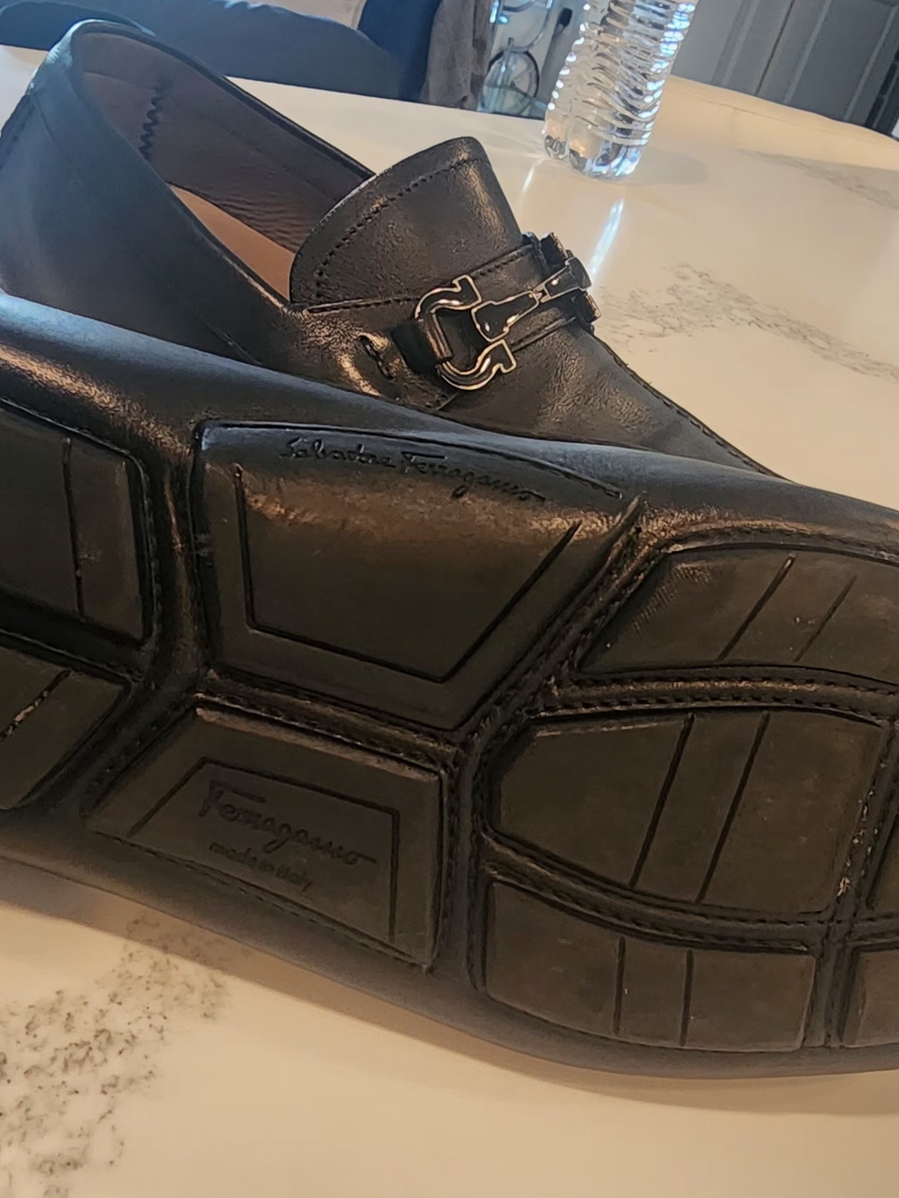 Salvatore Ferragamo Black Leather Bit-Detail Loafers - Picture 7 of 8